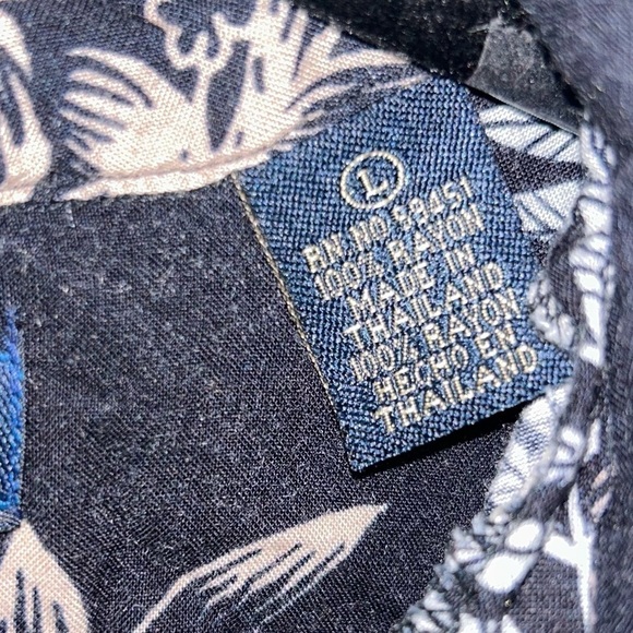 Wingo Shirt Hawaiian Tropical Palm tree floral Short sleeve button up Top 90's - Picture 9 of 9